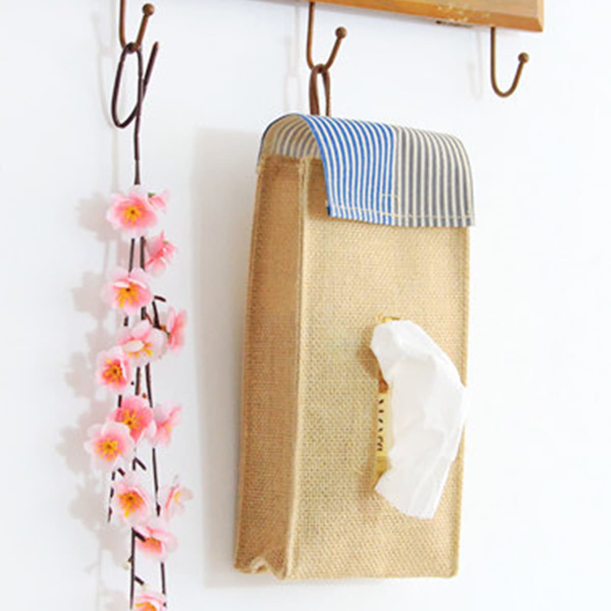 

1pc Hanging Tissue Bag, Multicolor