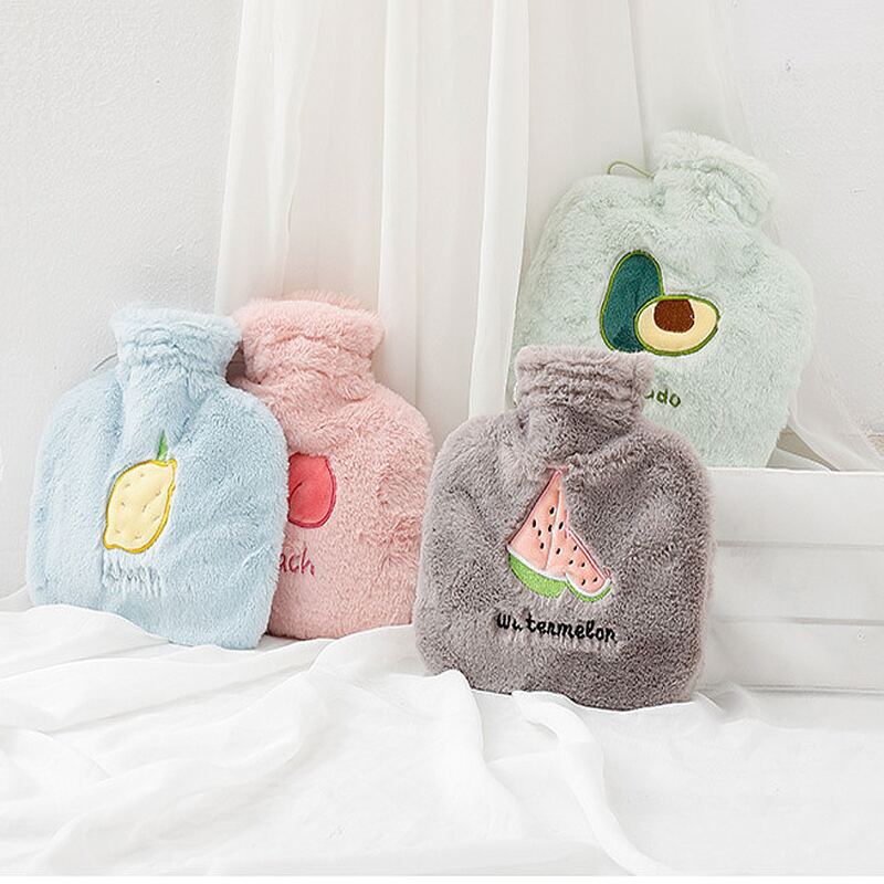 

1pc Random Plush Fruit Cover Hot Water Bag, Multicolor