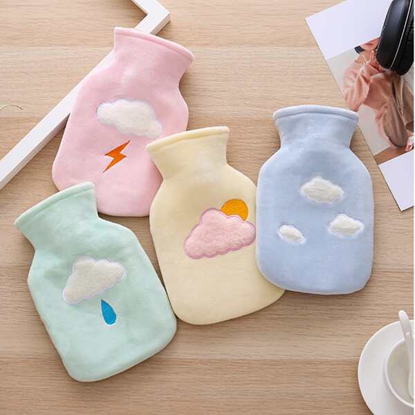 

1pc Random Plush Cloud Cover Hot Water Bag, Multicolor