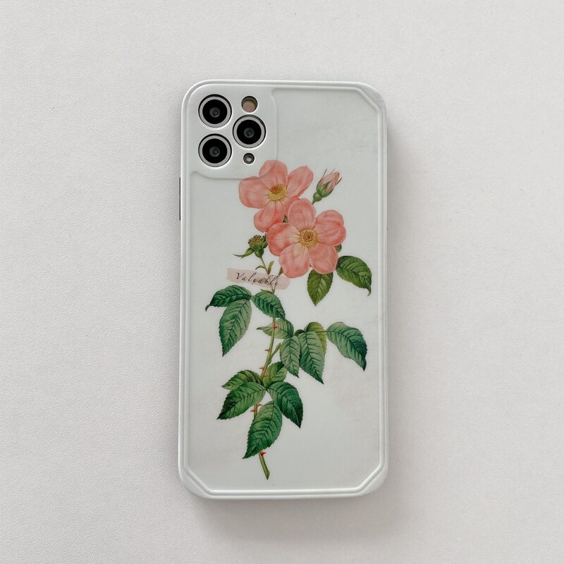 

Floral iPhone Case, White