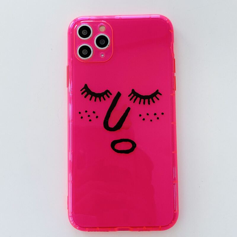 

Funny Expression iPhone Case, Hot pink