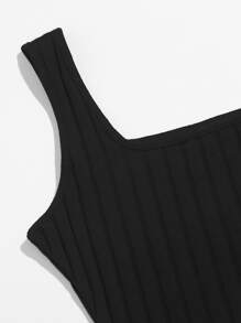 Muchica Bộ thời trang Chia màu trơn Giải trí - màu đen - Xem 4