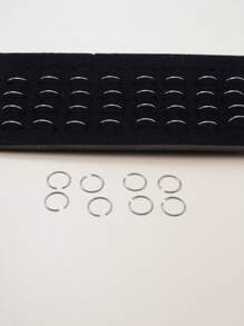 40pcs Simple Nose Cuff - Antique Silver - View 4