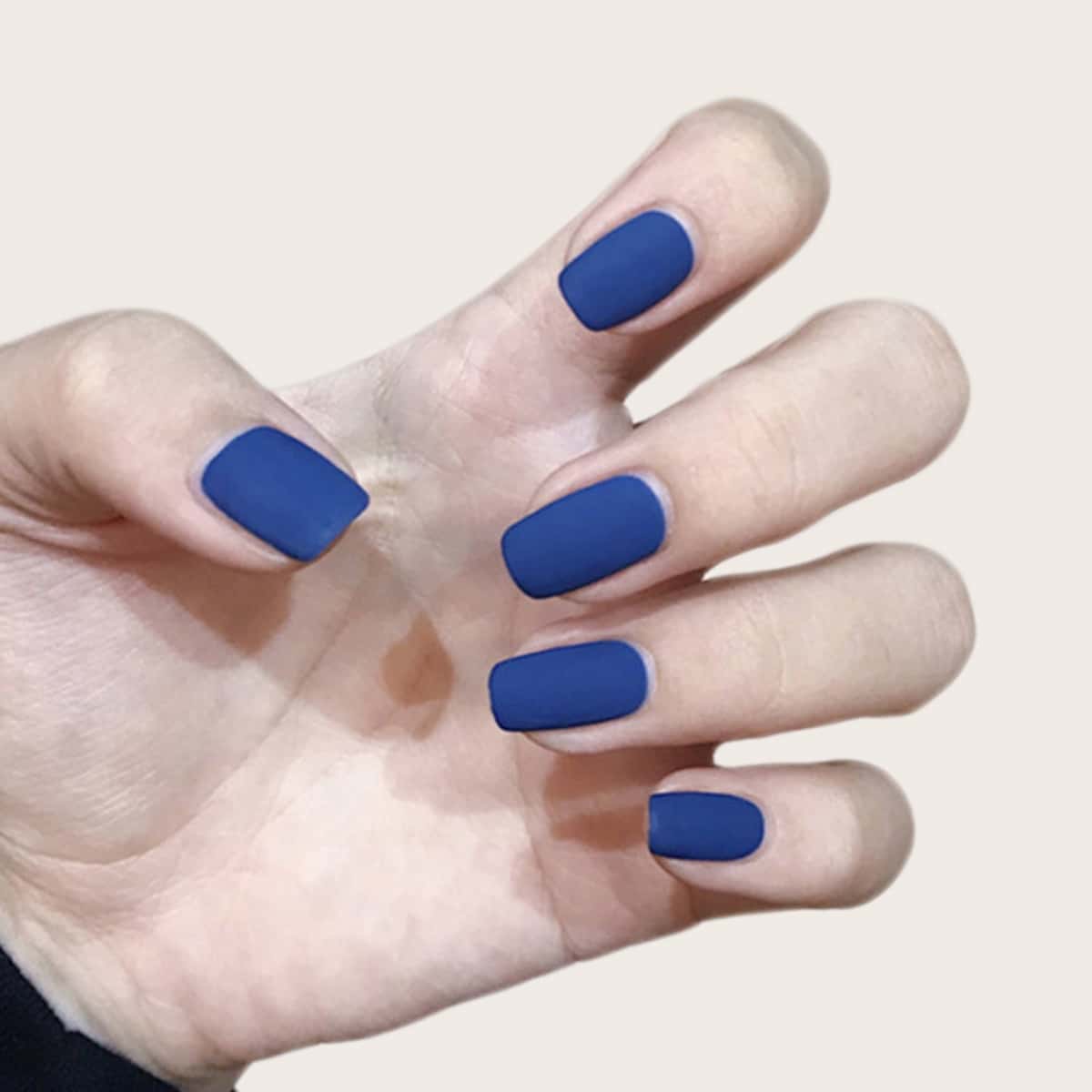 

24pcs Solid False Nail & 1pc Tape, Blue