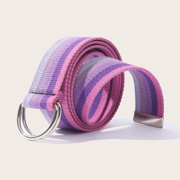 

Striped Tape Belt, Multicolor