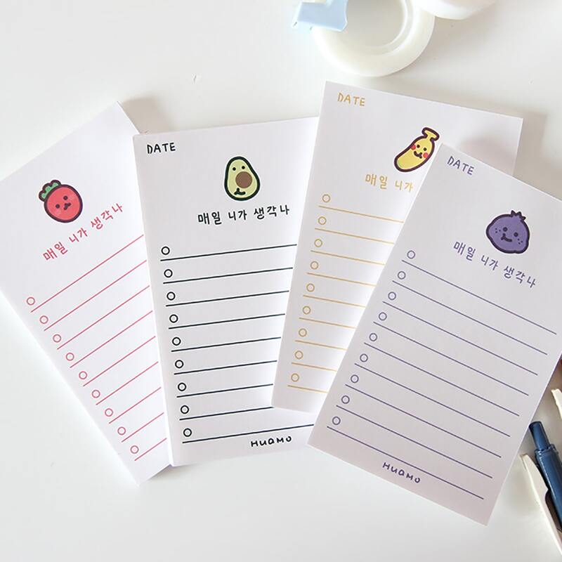 

1pack Korea Fruit Print Random Memo Pad, Multicolor