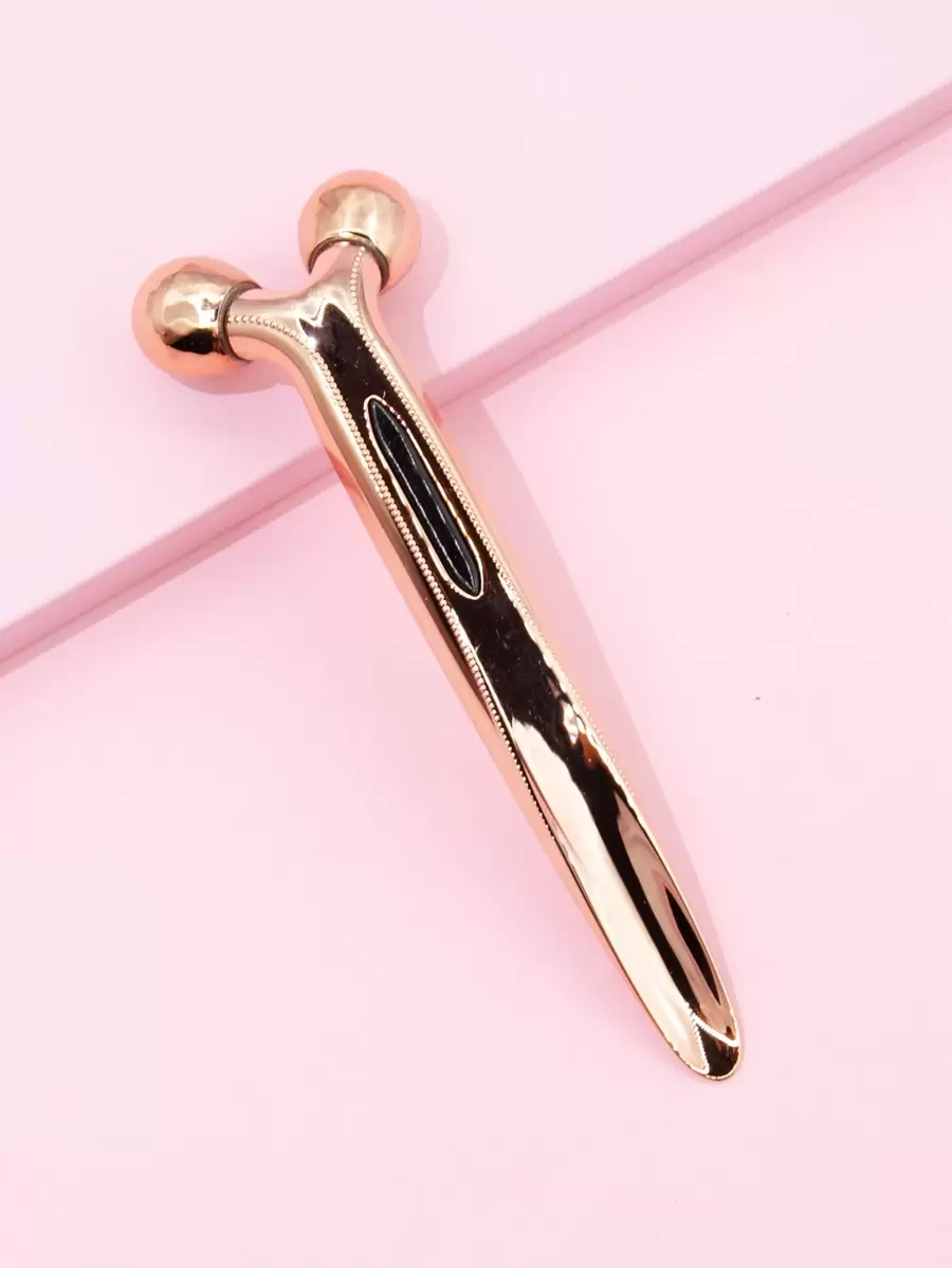 1pc 3D Face Roller - Gold - View 1