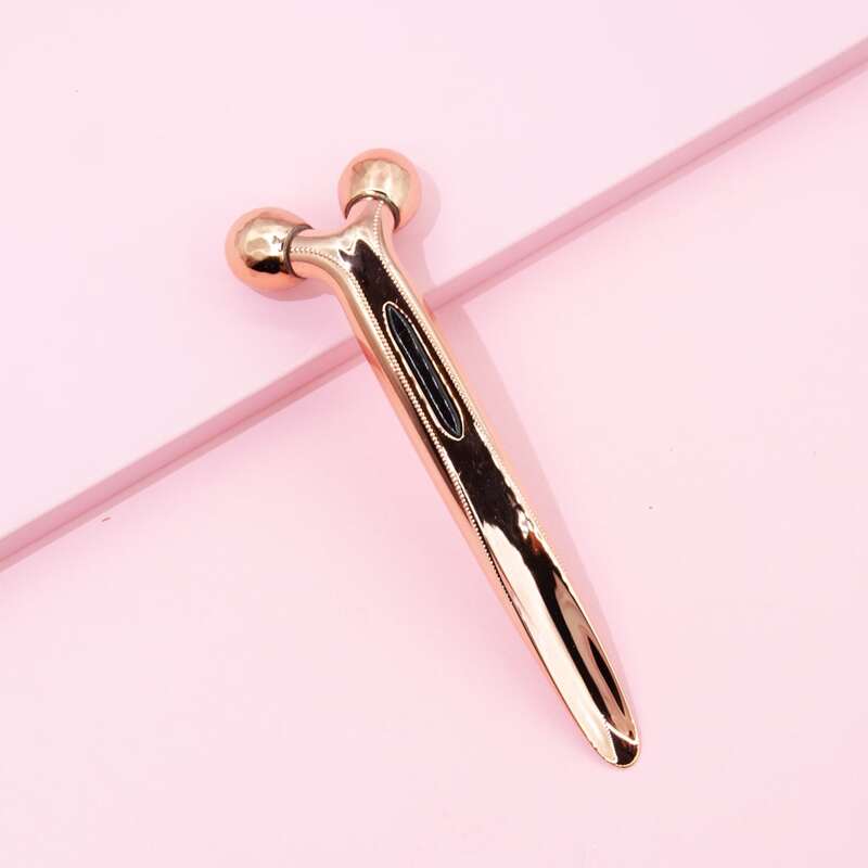 

1pc 3D Face Roller, Gold