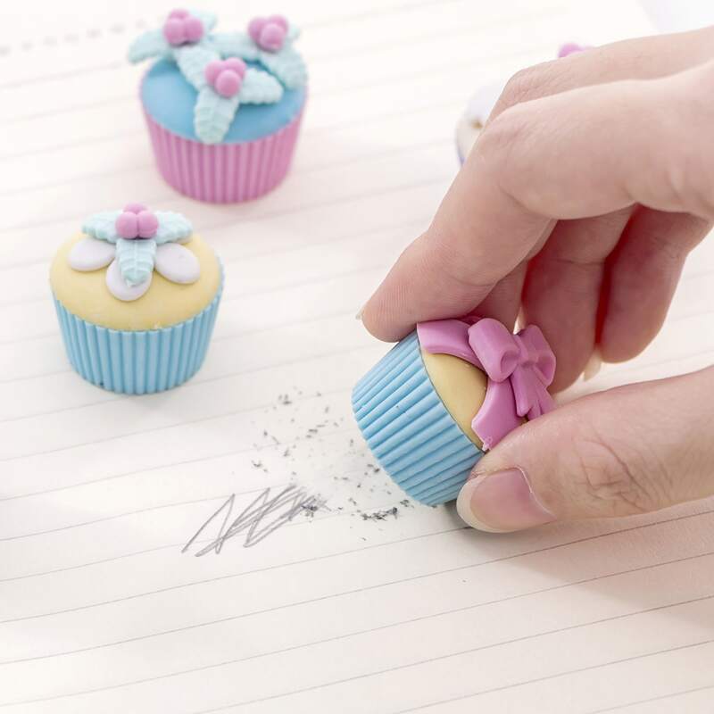 

1pack Random Cupcake Eraser, Multicolor