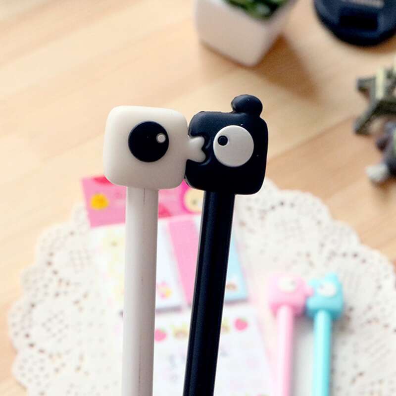 

4pcs Cartoon Gel Pen, Black