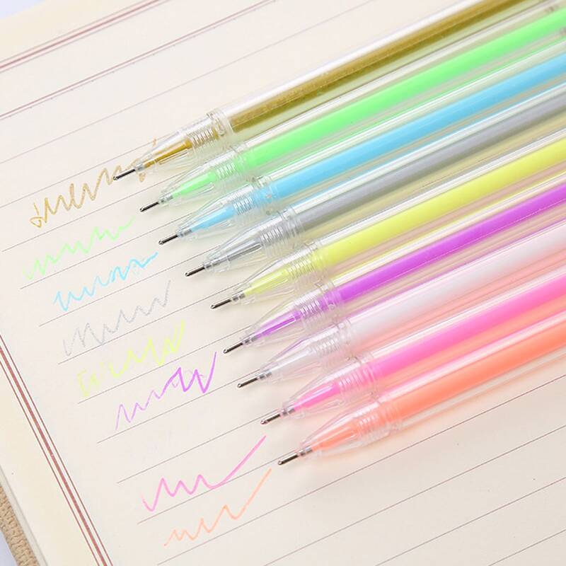 

9pcs Colorful Gel Pen, Multicolor