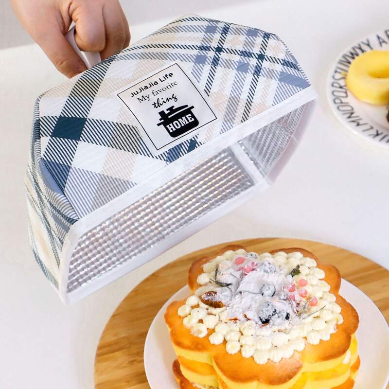 

1pc Foldable Insulated Food Cover, Multicolor
