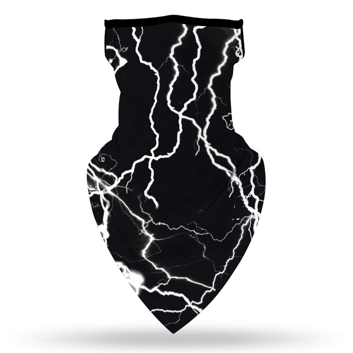 

Lightning Design Sun Protection For The Face, Black and white