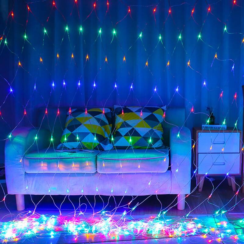 

Net Mesh String Light With 96pcs Bulb, Multicolor