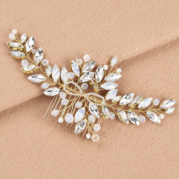 

Rhinestone Decor Hair Pin, Gold