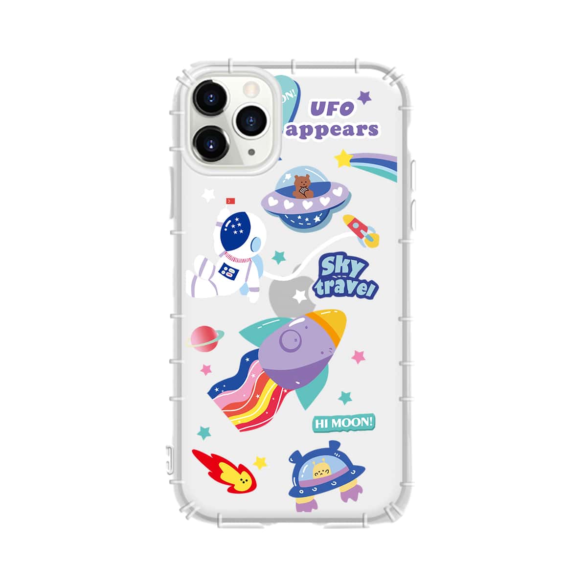 

1pc Cartoon Graphic iPhone Case, Multicolor