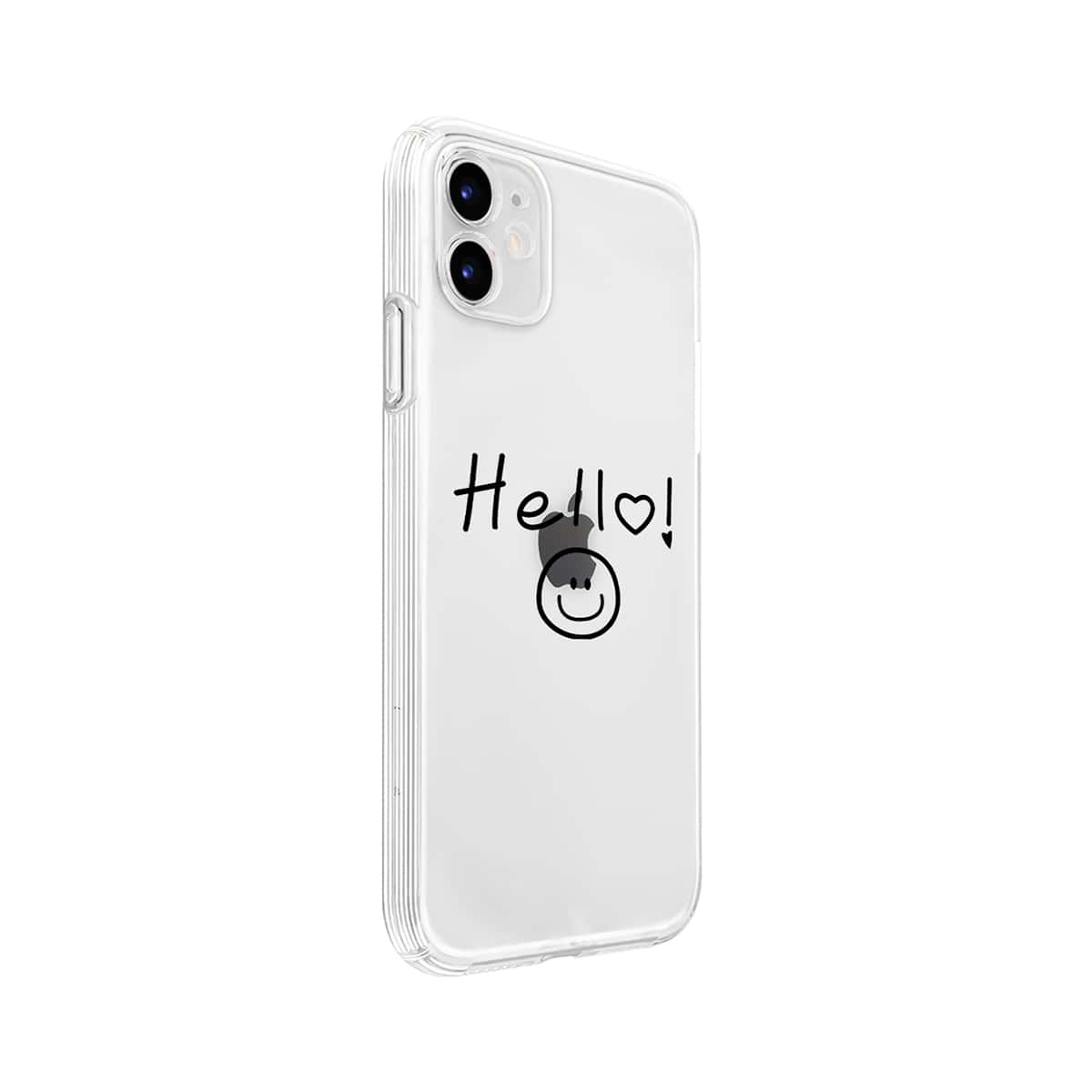 

1pc Letter Graphic iPhone Case, Clear
