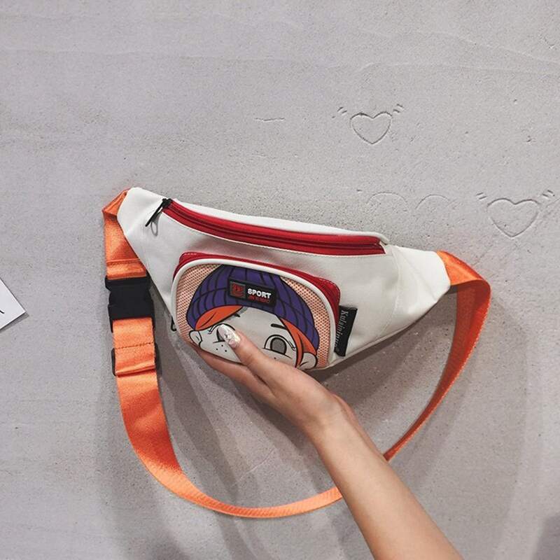 

Cartoon Zip Fanny Pack, Multicolor