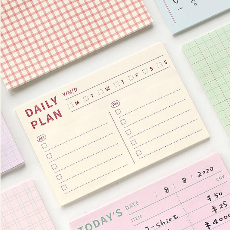 

1pack Schedule Random Sticky Note, Multicolor