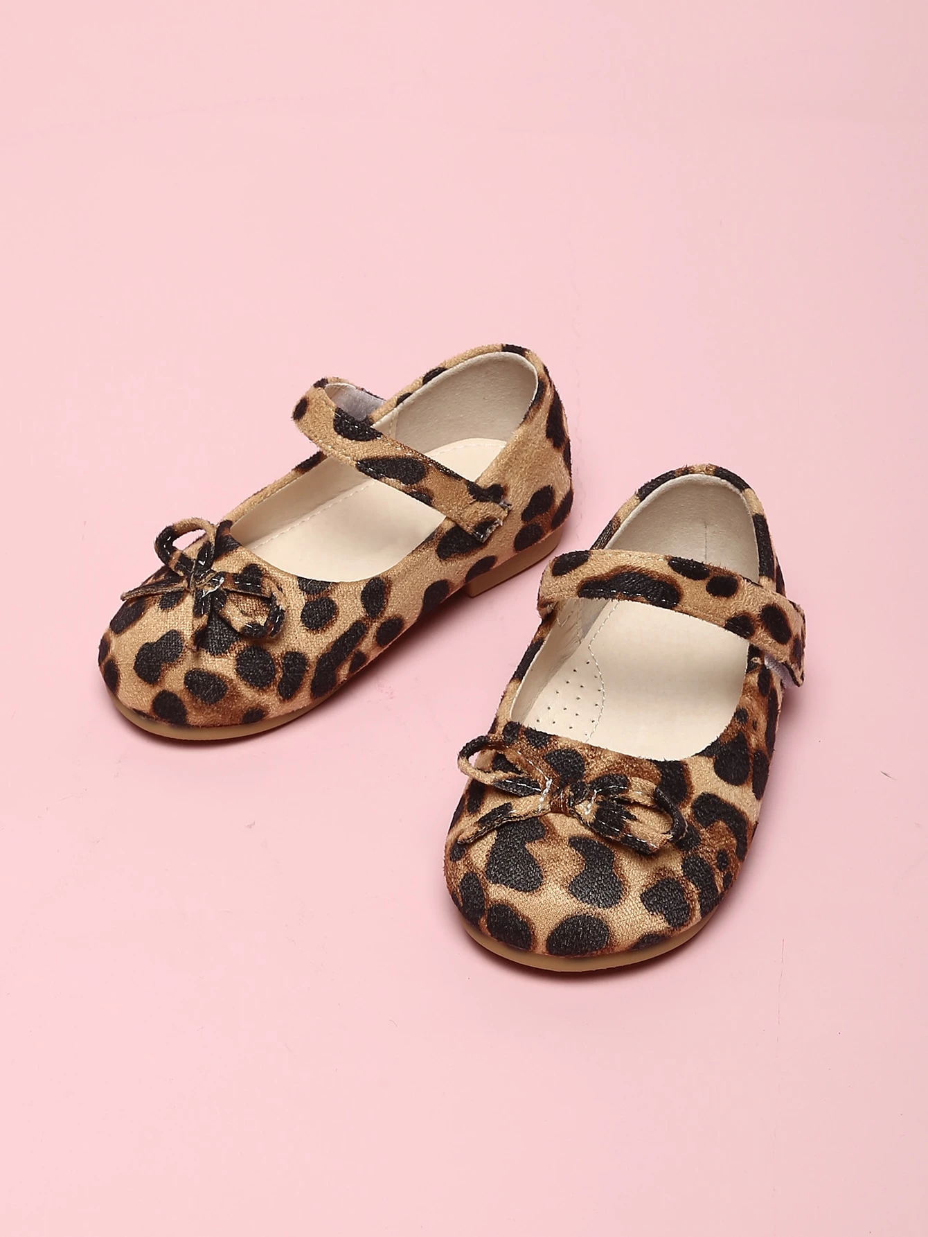 girls leopard flats