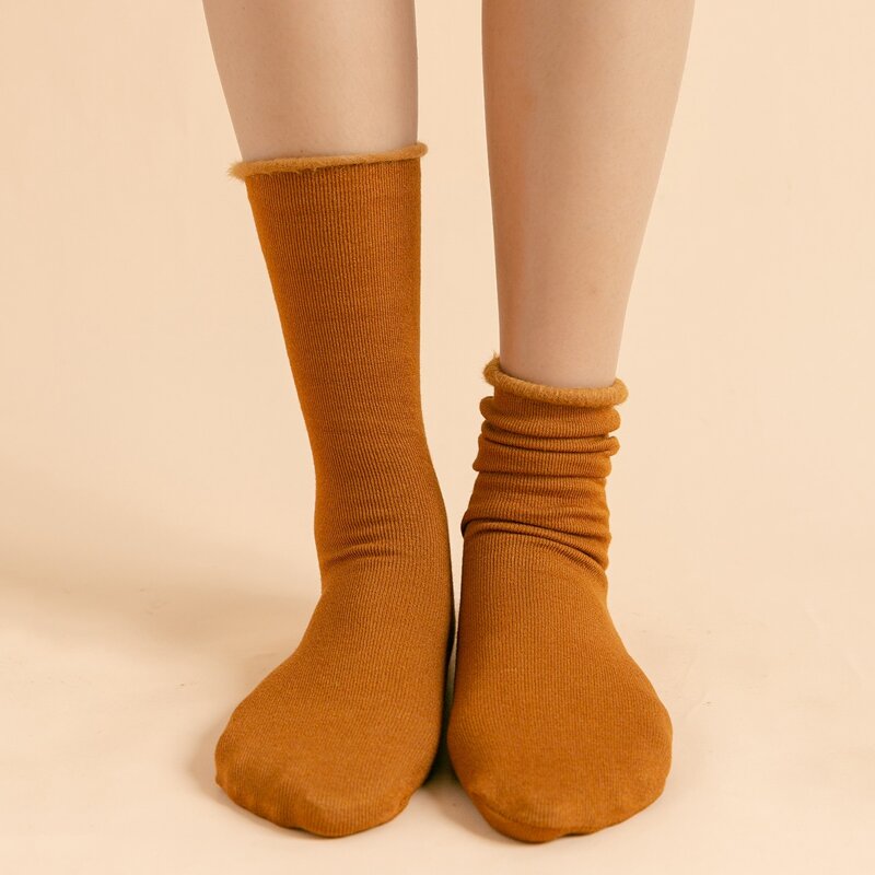 

Simple Plain Socks, Mustard yellow