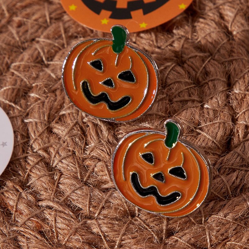 

Pumpkin Stud Earrings, Orange