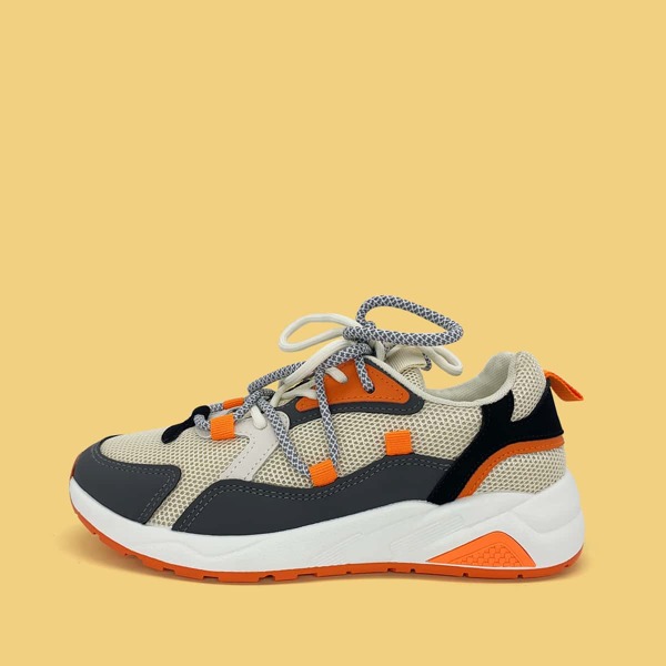 

Lace-up Front Wide Fit Sneakers, Multicolor