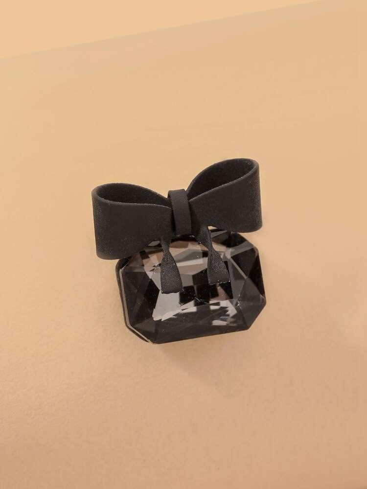 Bow Faux Crystal Studded Earrings