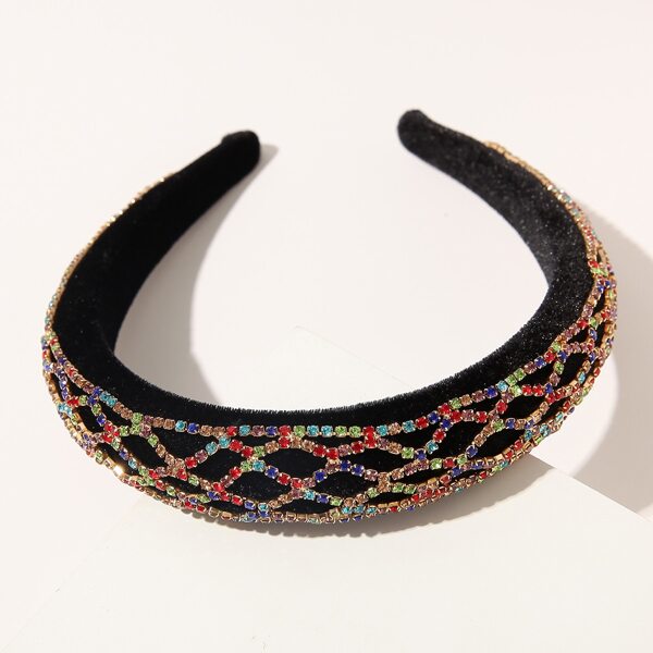

Rhinestone Decor Hair Hoop, Multicolor