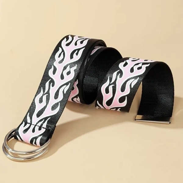 

Girls Flame Pattern Belt, Multicolor