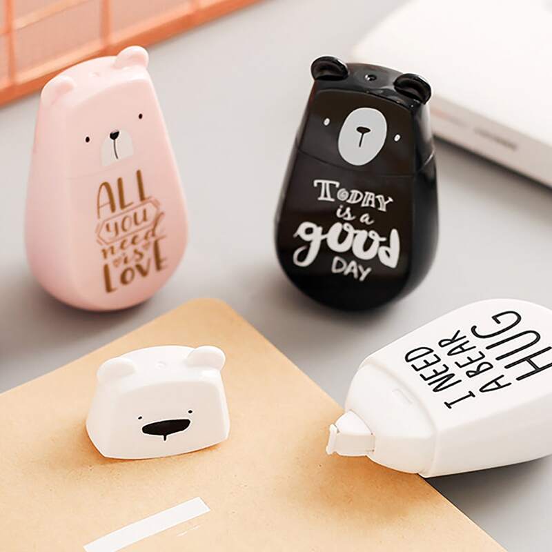 

1pc Bear Shaped Random Correction Tape, Multicolor