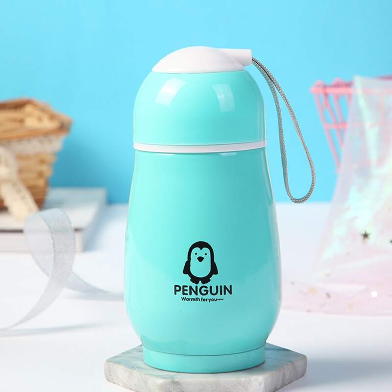 

Penguin Print Vacuum Cup, Blue