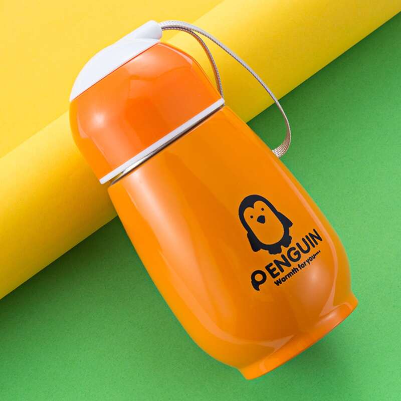 

Penguin Print Vacuum Cup, Orange