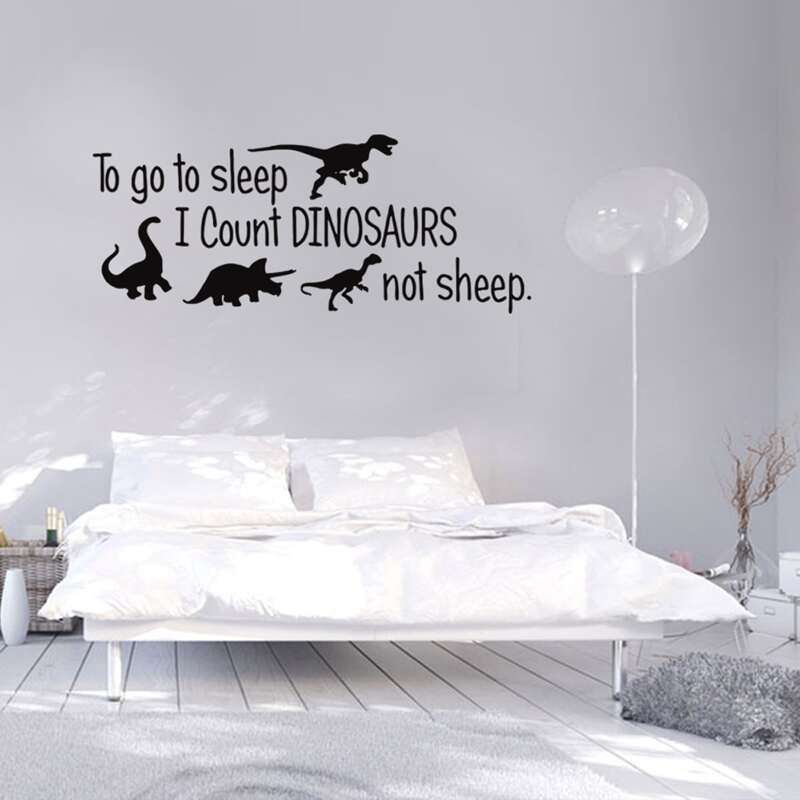 

Slogan Graphic Wall Sticker, Black