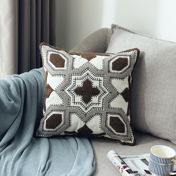 

Geometric Pattern Cushion Cover Without Filler, Multicolor