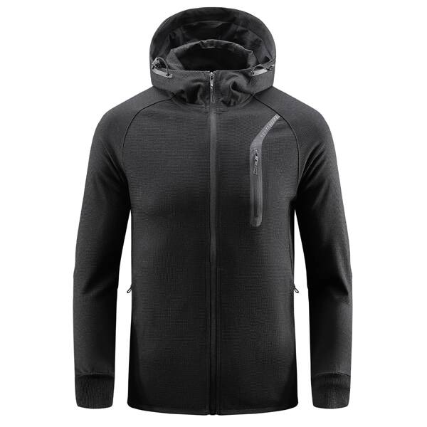 

Спортивный Мужские Спортивные Куртки, Чёрный