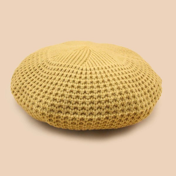 

Вязаный берет, Жёлтовато бурые