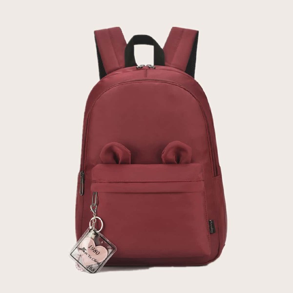 

Girls Ear Decor Backpack, Red