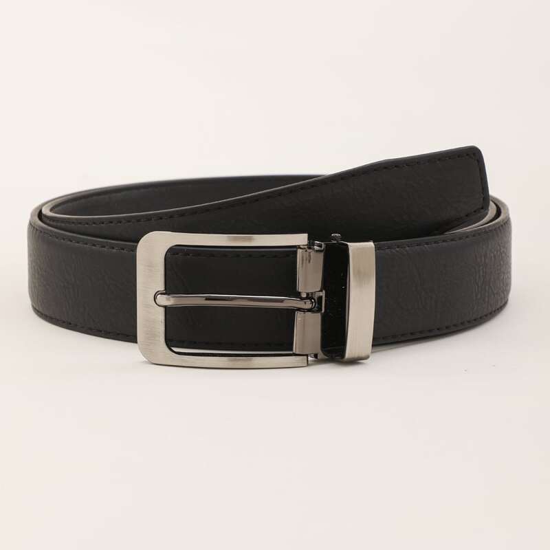 

Guys Metal Buckle Belt, Black