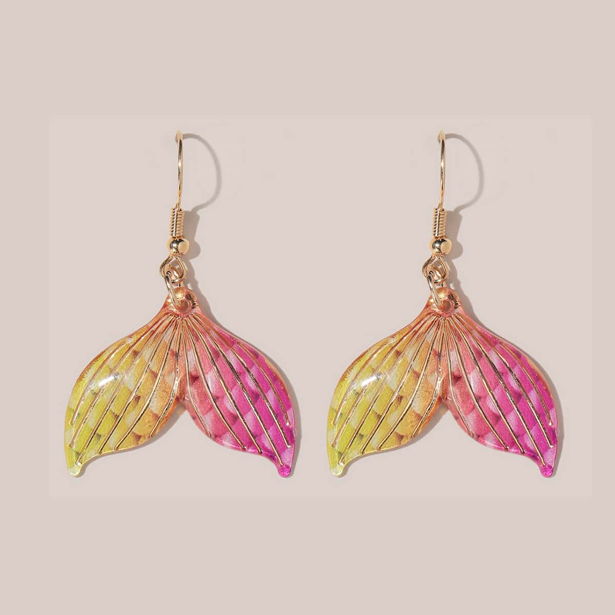

Fishtail Drop Earrings, Multicolor