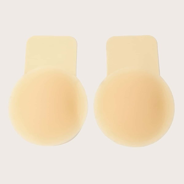 

1pair Plus Silica gel Nipple Cover, Apricot