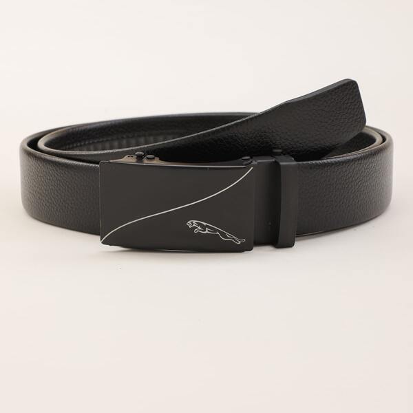 

Men Leopard Buckle Belt, Black