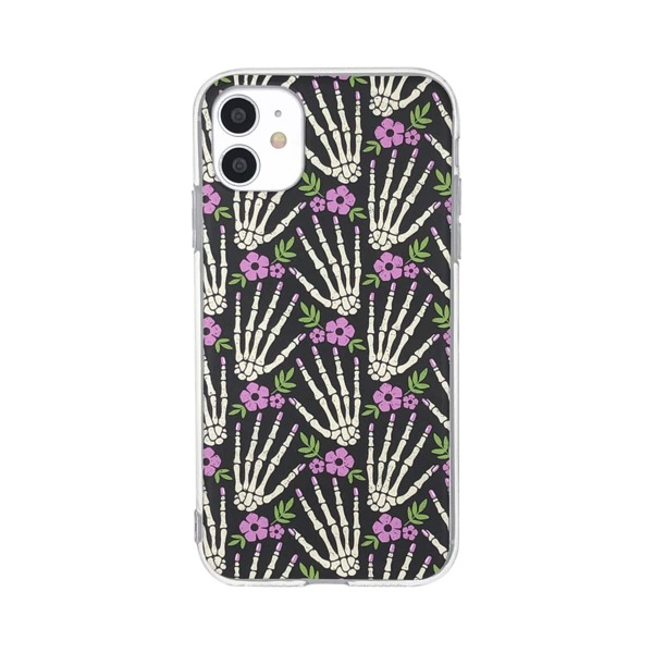 

1pc Skeleton Hand Pattern iPhone Case, Multicolor