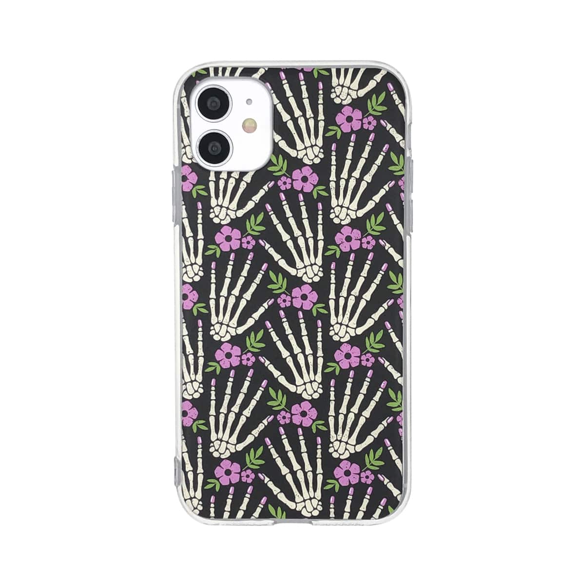 

1pc Skeleton Hand Pattern iPhone Case, Multicolor