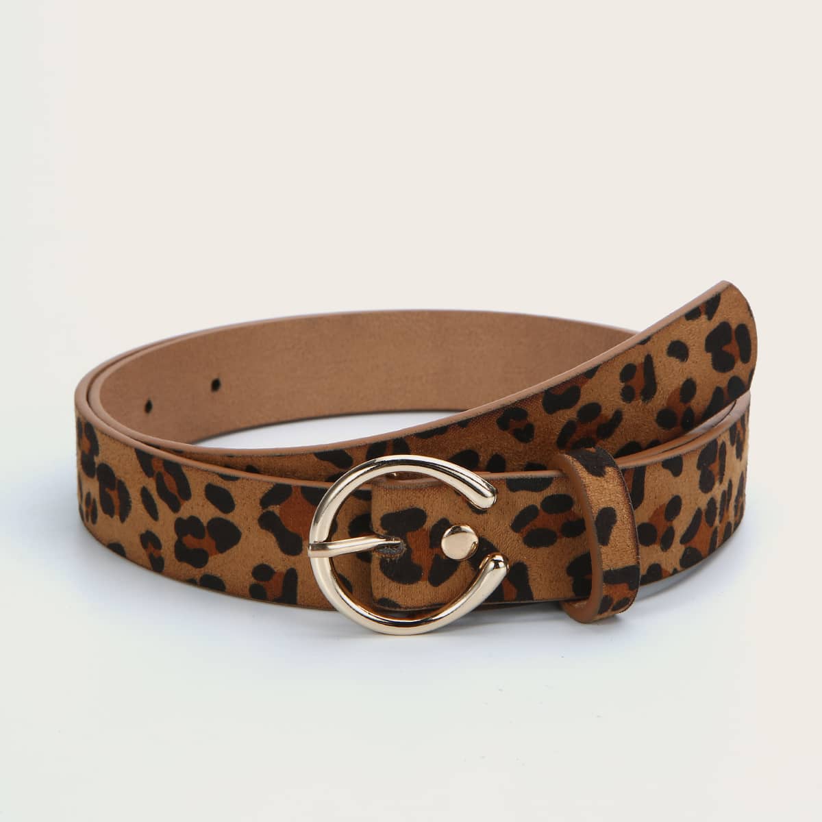 

Leopard Print Buckle Belt, Multicolor
