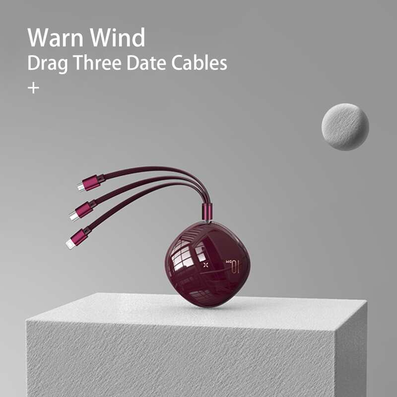 

3 In 1 Telescopic Data Cable, Red
