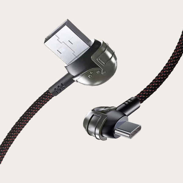 

1pc Type-C Phone Data Cable, Red