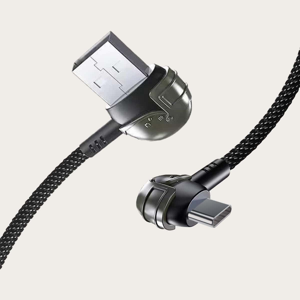 

1pc Type-C Phone Data Cable, Black