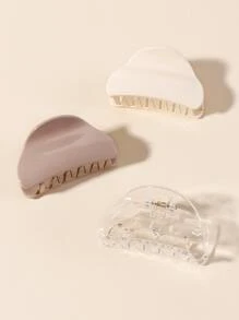 3 cái vuốt tóc acrylic đơn giản - Nhiều màu - Xem 2