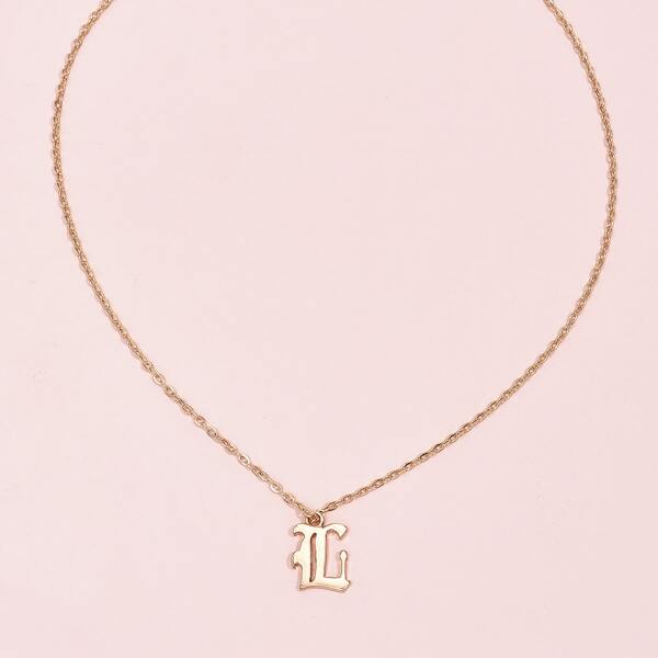

Gold Letter Charm Necklace